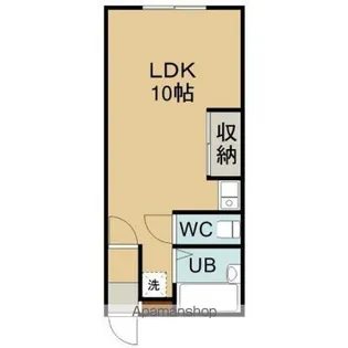 ハイツ東福【3階】の間取り